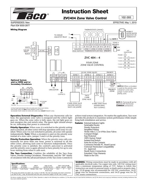 Taco Zone Valve 555 102 Wiring Diagram - Wiring Diagram