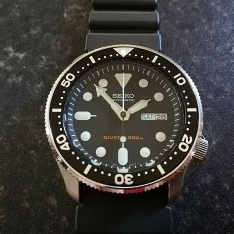 Fs Seiko Skx007 200m Auto Divers Watch Modified With Coin Edge Bezel