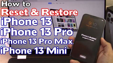 How To Reset Restore IPhone 13 Pro Pro Max Mini Factory Reset Forgot