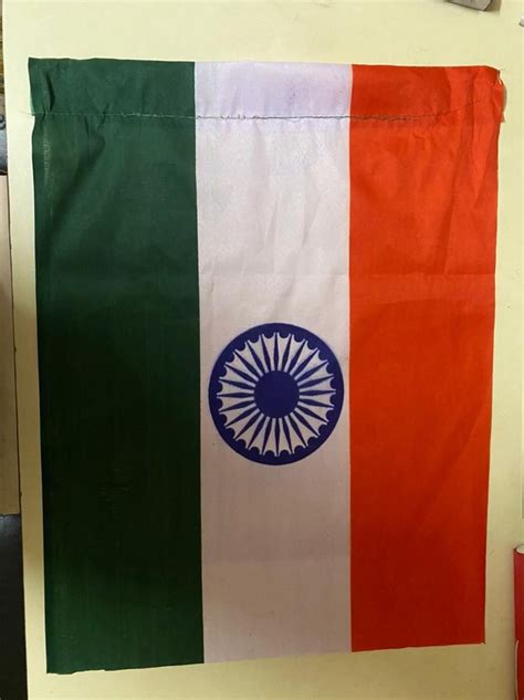 Tri Color Polyester INDIAN NATIONAL FLAG Size 20x30 At Rs 6 Piece In