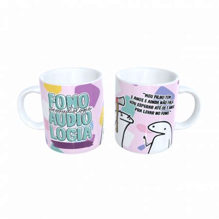 CANECA PERSONALIZADA Flork Fonoaudiologia Dedicarte Artesanato