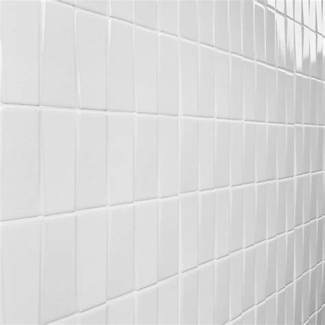 Colorplay Steps White 4 5x18 3D Glossy Crackled Ceramic Tile Tilebar