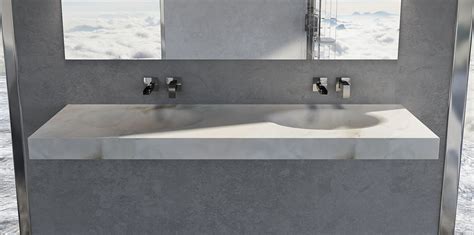 Lavabo Doppio A Parete In Marmo Per Bagno Dune Dedalo Stone