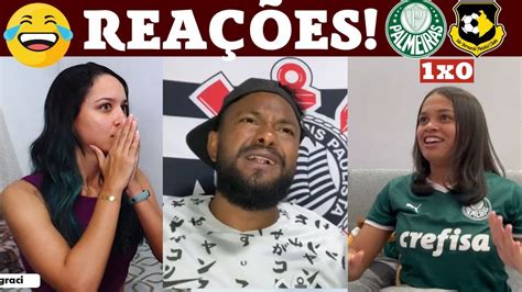 React Olha A Rea O Dos Diversos Torcedores Entre Palmeiras X