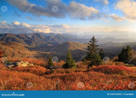 Roan Mountain Nc Autumn Appalachian Trail Hike Stock Image Image Of