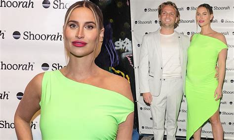 Pregnant Ferne McCann Shows Off Her Growing Baby Bump In A Neon Green