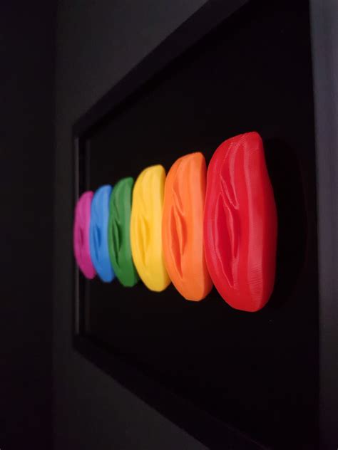 LGBT Pride Flag Vagina Art Sculpture Lesbian Gay Pussy Gifts Etsy