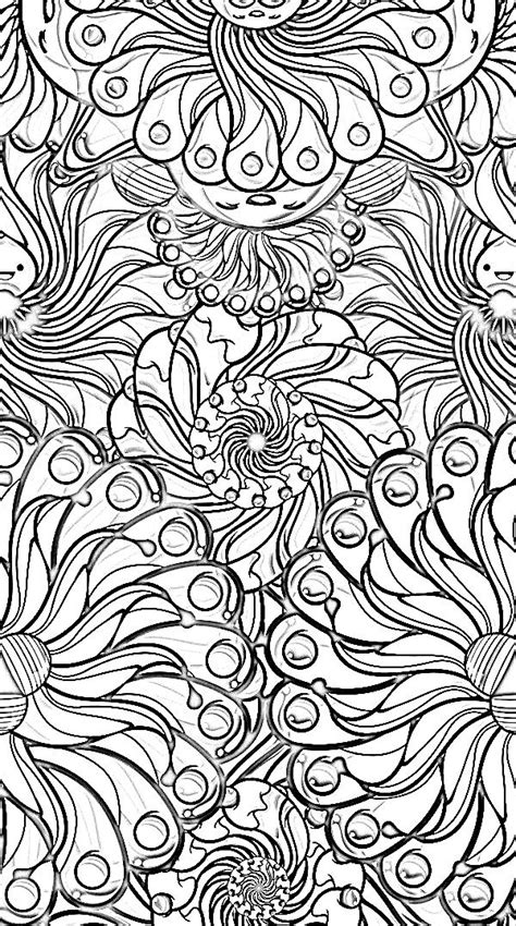 Psychedelic Coloring Pages Printable