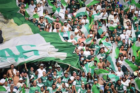 Torcida Do Palmeiras Empurra Equipe Com Bandeiras Durante Choque Rei