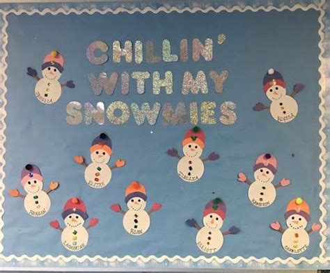 Winter bulletin board set snowman bulletin board winter classroom ...