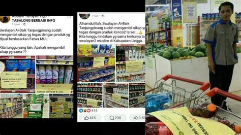 Viral Swalayan Di Tanjungpinang Boikot Produk Israel Labeli Produk