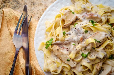 Recettes Aux Tagliatelles Carbonara Champignons