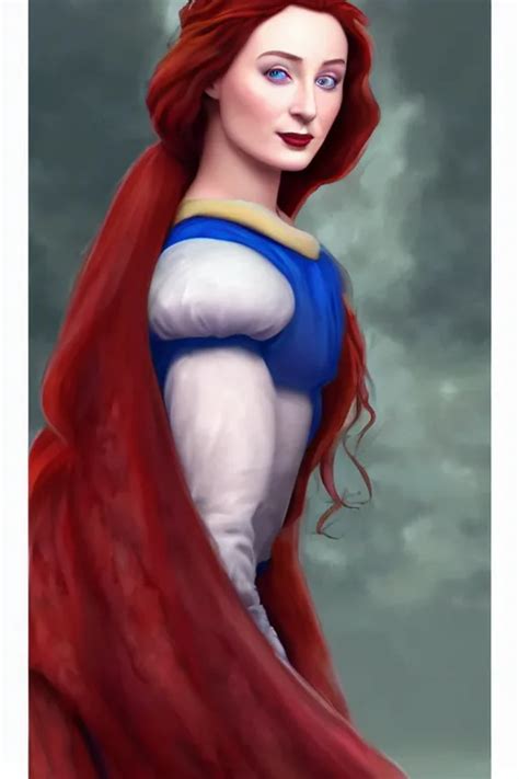 Matte Painting Of Sophie Turner As Snow White By Greg Stable