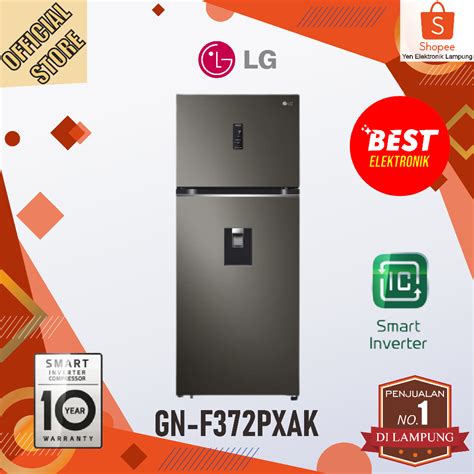 Jual Kulkas LG GN F372PXAK Kulkas 2 Pintu 410L Smart Inverter ThinQ