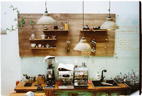 Rustic Bar Counter with Coffee Machine · Free Stock Photo