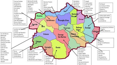 Piccolo Mondo Mappa Delle Aziende Della Franciacorta Mappa