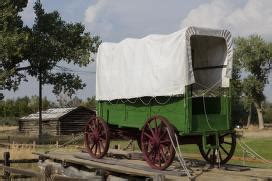 A Settler S Wagon At Fort Caspar A Reconstructed 1865 Military Post