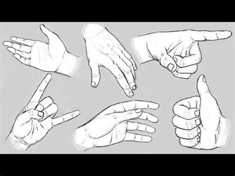 Free Vector Hands Collection With Different Poses In Realistic Style ...