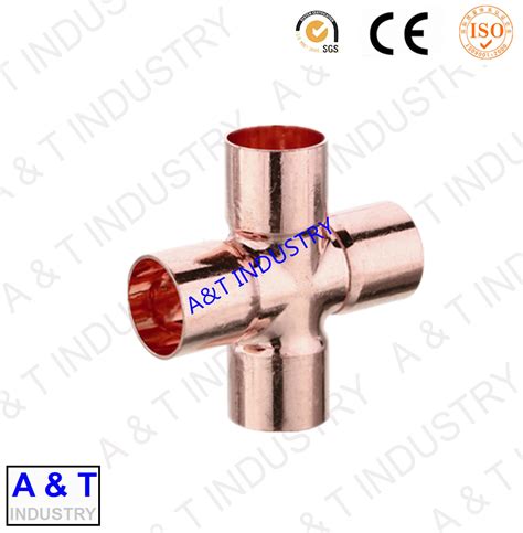 Copper Cross Fitting 4 Way Pipe Fitting Mould Products Mould