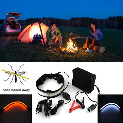 Waterproof Outdoor Lighting LED Strip 5050 Camping Lamp Double Kelvin