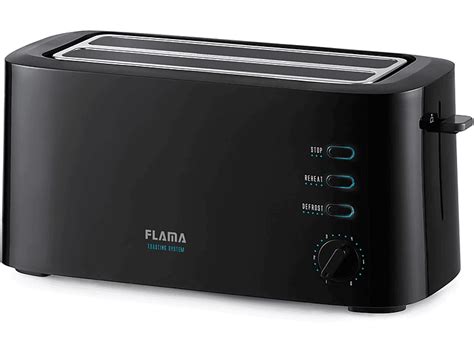 Tostadora | FLAMA Tostadora Flama 988FL, 1630 W, 2 ranuras, 2 rebanadas ...
