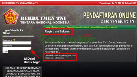 Cara Mendaftar Online Yang Benar Pada Situs Rekrutmen TNI