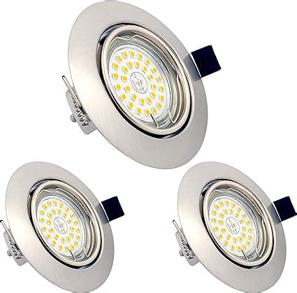 YYZB Lot De 3 Spots LED Encastrables Orientables Dimmables GU10 6W