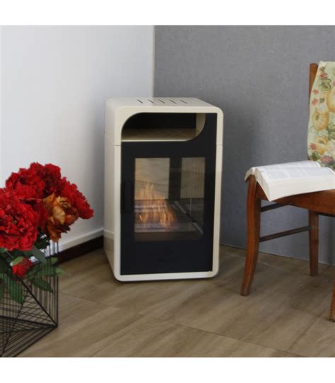 Bio Ethanol Stove Kw Fiammetta Junior Statica Beige