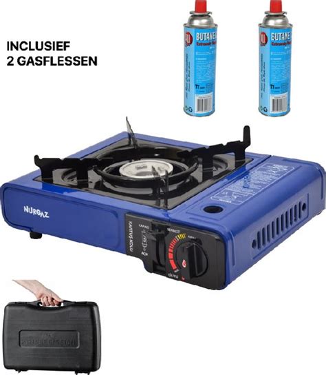 Nurgaz Camping Kooktoestel Portable GAS Stove Gasbrander