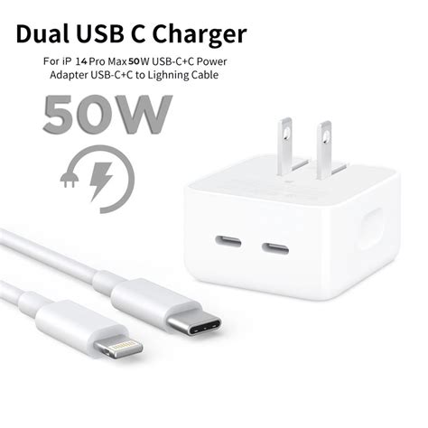 Buy Iphone Pro W Usb C C Power Adapter With Usb C To Lightning