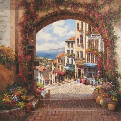 Paul Guy Gantner Street Painting Landscape Paintings Landscape