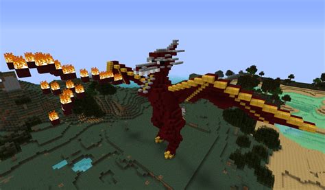 Red Fire Dragon Minecraft Map