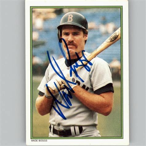 Wade Boggs Signed Boston Red Sox 1987 Topps All Star Baseball Card 26