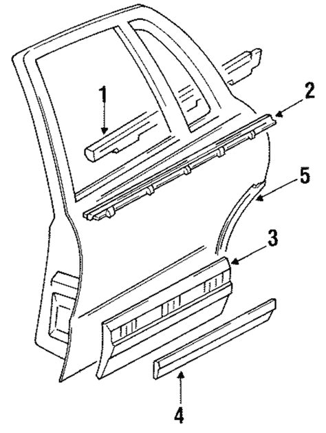 Genuine Gm Molding Assembly Rear S D Lower Center Ebay