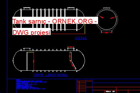 Tank sarnıç dwg projesi Autocad Projeler