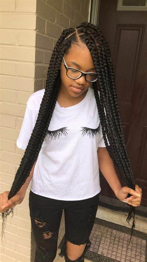 Box Braids Hairstyles Kids Long Hair Black Hair Box Braids