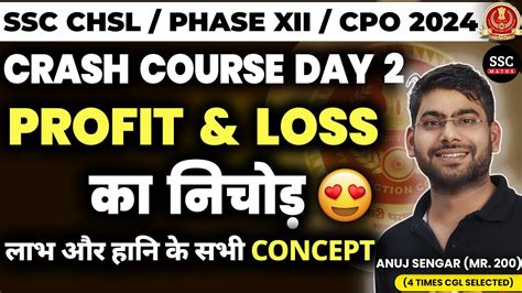 Complete Profit and Loss लभ और हन क नचड SSC Special Batch