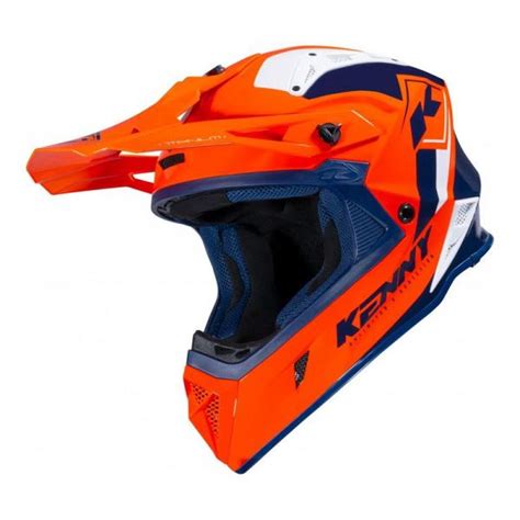 Casque Kenny TITANIUM GRAPHIC Orange Bleu Blanc Au Meilleur Prix