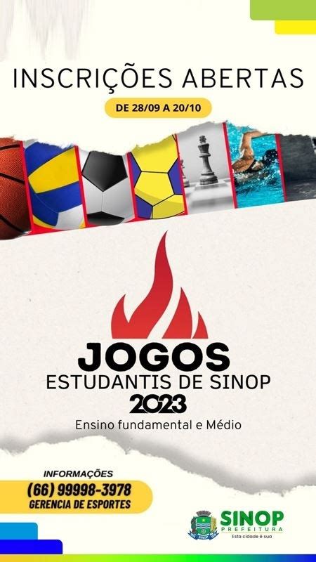 Prefeitura Abre Inscri Es Para Os Jogos Estudantis Em Diversas