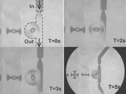 A magnetic stir-bar functioning as a pump, with the stir-bar running at ...