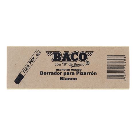 Borrador Para Pizarron Blanco Baco Papelería Saian