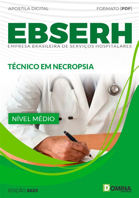 Apostila Concurso EBSERH 2023 Técnico Necropsia