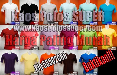 KAOS POLOS ONLINE TERMURAH: Grosir Kaos Polos Murah Bekasi Jakarta