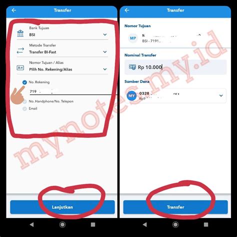 Cara Transfer Dari Bri Ke Bsi Menggunakan Bi Fast My Notes