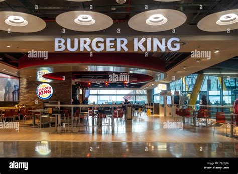 Burger King Fast Food Restaurant In Terminal 4S Of Madrid Barajas