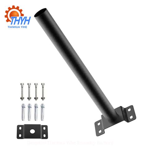 Solar Led Street Light Steel Arm Concrete Post Brackets Outdoor Road