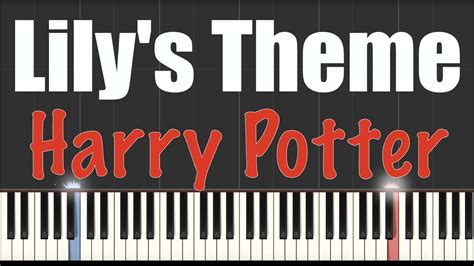 Lily S Theme Harry Potter Piano Tutorial Youtube