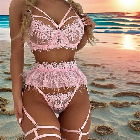 Hot Wholesale Colors Floral Embroidered Strappy Women S Lace Underwear