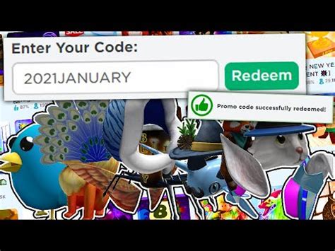 All Roblox Promo Codes January Youtube