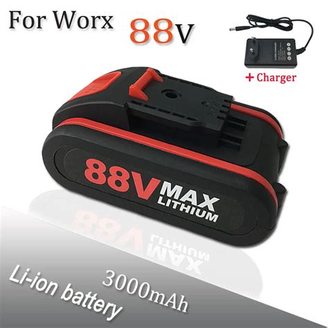 88v 3000mah Hochleistungs Li Ionen Akku F R Worx Elektro Werkzeuge Und